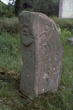 Bishop's stone at Killadeas in Ireland, 6th century. Artist: Unknown