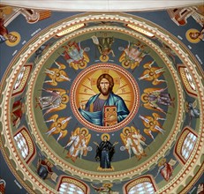 Painting of Christ Pantocrator, 1970s. Artist: Unknown