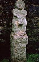 Stone figure from a Mithraeum near Hadrian's Wall, 3rd century. Artist: Unknown