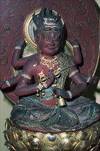 Japanese figure of the Adibuddha Aizen-Myo-O. Artist: Unknown