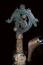 Terminal, possibly from a Crozier, found in a Viking settlement, 8th century. Artist: Unknown