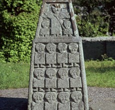 West side of the base of the Moone cross, 7th century. Artist: Unknown