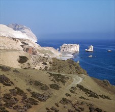 Aphrodite's rock on Cyprus. Artist: Unknown