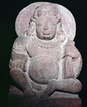 Statuette of the Vedic and Hindu god Kuvera. Artist: Unknown