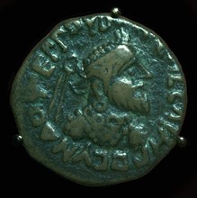 Bronze coin of the Parthian King Gondophares. Artist: Unknown