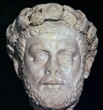 Stone head of Diocletian, 3rd century. Artist: Unknown