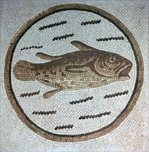 Early Christian fish mosaic, 4th century. Artist: Unknown