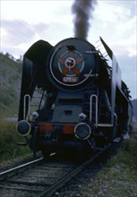 Railway engine. Artist: Unknown