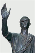 Detail of the Etruscan bronze Orator. Artist: Unknown
