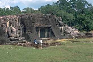 Buddhist shrine at Gal Vihara. Artist: Unknown