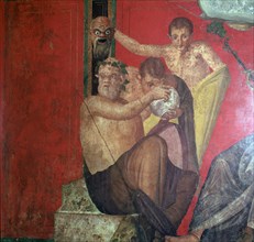 Wall-paintings in the Villa of the Mysteries, Pompeii, 1st century. Creator: Unknown.