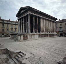 Maison Carree Roman Temple, 1st century BC. Artist: Unknown