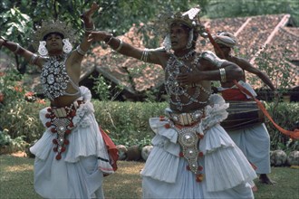 Sri Lankan dancers. Artist: CM Dixon Artist: Unknown