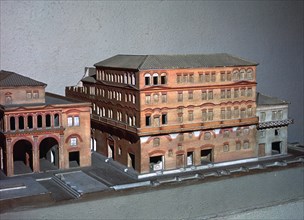 Model of a Roman apartment house, 2nd century. Artist: Unknown