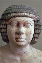 Head of Sekhemka, chief of the scribes of the fields, 25th century BC. Artist: Unknown