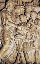 Relief of the Roman emperor Marcus Aurelius making a state sacrifice, 2nd century. Artist: Unknown