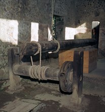 Wine-press in a house in the Roman town of Pompeii, 1st century. Creator: Unknown.
