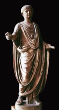 Marble statue of the Roman emperor Nero, 1st century. Artist: Unknown
