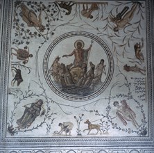 Roman mosaic showing the triumph of Neptune, 1st century. Artist: Unknown