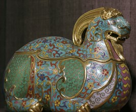 Chinese box and cover in the form of a ram, 18th century. Artist: Unknown