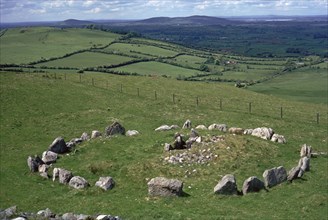 View of Cairn S in the Loughcrew hills, 36th century BC. Artist: Unknown