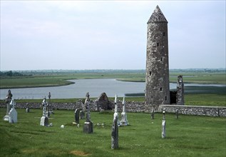 Defensive Celtic round tower, 9th century. Artist: Unknown