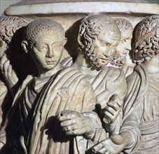 Roman sarcophagus, possibly of the Roman Emperor Gordian II, 3rd century BC. Artist: Unknown