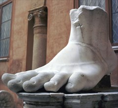 Foot from a colossal Roman statue, 3rd century BC. Artist: Unknown