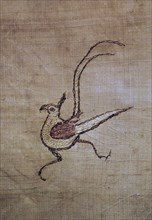 Detail of Chinese silk found in a Scythian tomb. Artist: Unknown