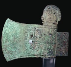 Chinese bronze axe-head, 11th century BC. Artist: Unknown