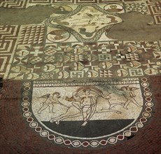 Mosaic pavement of a Roman villa, 2nd century. Artist: Unknown