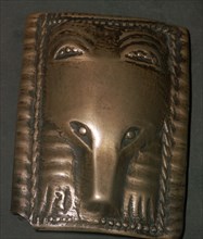 Bronze plaque of a bear from the Perm' region of Siberia, 8th century. Artist: Unknown