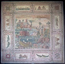 Roman mosaic depicting Egypt. Artist: Unknown