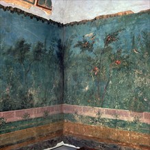 Painted room from Livia's villa, 1st century BC. Artist: Unknown