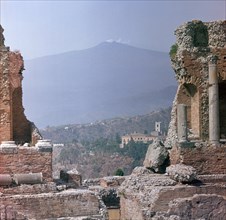 Ancient Greek theatre in Sicily, 1st century. Artist: Unknown