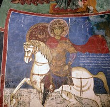 Wall-painting of St George, 3rd century. Artist: Unknown