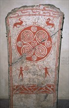 Swedish Iron Age stela. Artist: Unknown