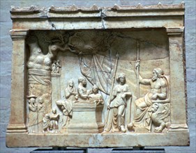 Hellenistic relief of a sacrifice. Artist: Unknown