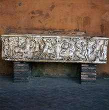 Roman marble sarcophagus with Dionysiac scenes, 2nd century. Artist: Unknown