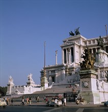 The monument to Victor Emmanuel II in Rome, 19th century. Artist: Giuseppe Sacconi