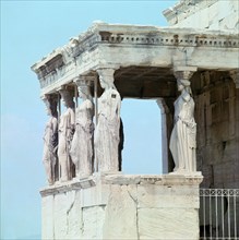 View of the Caryatid porch of the Erechtheion, 5th century BC. Artist: Unknown