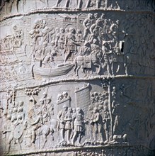 Scene from Trajan's column, showing the Dacian wars, 2nd century. Artist: Unknown