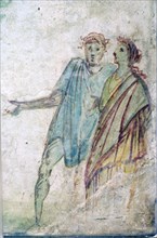 Roman wall-painting of a Bacchanalian dance, 1st century. Artist: Unknown