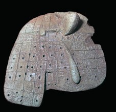 Clay model of a sheep's liver, Old Babylonian, c1900-1600 BC. Probably from Sippar, southern Iraq. Artist: Unknown