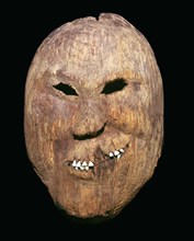 Western inuit wooden mask, 19th century. Artist: Unknown