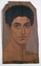 Egyptian wax portrait of a young man, 2nd century. Artist: Unknown
