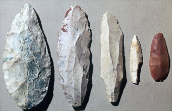 Paleolithic flint tools. Artist: Unknown
