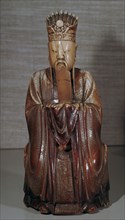Ivory Chinese figurine of Tien Kuan. Artist: Unknown