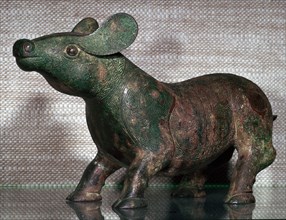 Chinese Bronze Tapir-like animal. Artist: Unknown