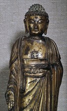 Chinese Ming dynasty gilt-bronze Buddha, 14th century. Artist: Unknown